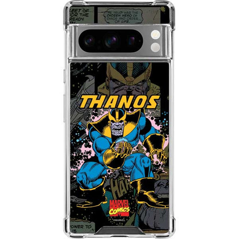 Marvel Classic Comics Thanos Google Pixel 8 Pro Clear Case